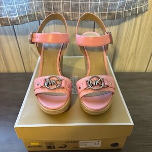 Michael Kors Rory Wedge Espadrille in Shell Pink